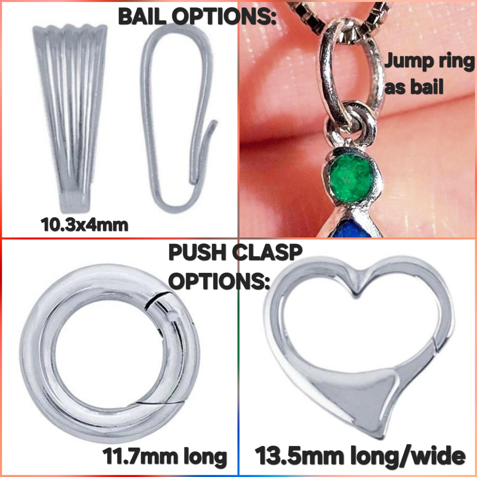Push clasps